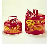 Image of Eagle Manufacturing Type I Safety Cans, Galvanized Steel, Eagle Manufacturing UI-20FS 7.6 L (2 gal.) With Funnel