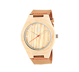 Image of Earth Wood Aztec Leather Strap Watch