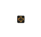 Image of Eleven 10 1inch Pvc Cross Patches, Hook Back Background Color/cross Color