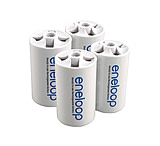Image of Eneloop D Cell Spacer AA Battery Converters - 4 Pack