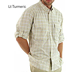 Image of ExOfficio Air Strip Lite Macro Plaid LS - Men's - Lt Turmeric XX