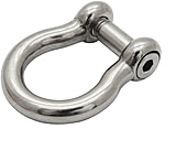 Image of Extreme Max Boattector Stainless Steel Bow Shackle With No Snag Pin