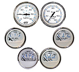 Image of Faria Beede Instruments Chesapeake White w/Stainless Steel Bezel Boxed Set of 6