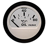 Image of Faria Beede Instruments Euro White 2" Oil Pressure Gauge