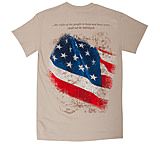Image of Glock AA49004 2nd Amendment T-ShirtTan Cotton/Polyester Short Sleeve
