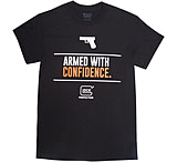 Image of GLOCK AP95041 ARMED WITH CONFIDENCE TSHIRT BLK MED