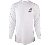 Image of Glock AP96094 Perfection Long Sleeve Tee White Pre-Shrunk Cotton Long Sleeve Lar