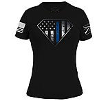 Image of Grunt Style Blue Line Crest T-Shirt - Women's