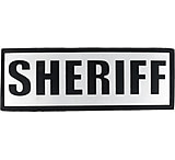 Image of Hatch Black and White Reflective Labels: Police, Sheriff and Corrections