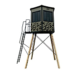 Image of Hawk Treestands Watchtower Panoramic Blind w/ 6-8-10 Ft Platform Kit