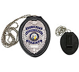 Image of Hero's Pride Recessed Oval Badge Holder with Hook Closure