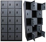 Image of Homak 15 Door Steel Locker - Stack Five High
