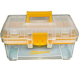 Image of Homak 15in Plastic Clear Hand Carry Tool Box w/ Removable Tray