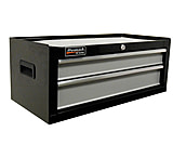 Image of Homak 27in SE Series Mid Chest w/ 2 Drawers, Black And Gray