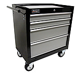 Image of Homak 27in SE Series Rolling Cabinet w/ 4 Drawers, Black And Gray