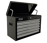 Image of Homak 27in SE Series Top Chest w/ 5 Drawers, Black And Gray