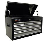 Image of Homak 27in SE Series Top Chest w/ 6 Drawers, Black And Gray