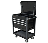 Image of Homak 35in Pro Series 4 Drawer Service Cart - Black