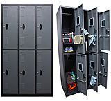 Image of Homak 6 Door Steel Locker - Stacked 2 High