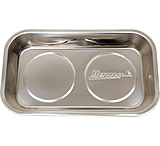 Image of Homak 9in Rectangular Stainless Steel Magnetic Tool Tray