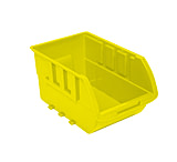 Image of Homak Single Large Plastic Individual Bin, Yellow w/ No Logo
