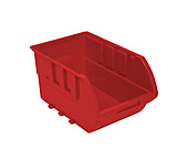 Image of Homak Single Small Plastic Individual Bin, Red No Logo