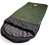 Hotcore Fatboy 400 Rectangular Sleeping Bag, Forest Green, 93in x 42in, Fatboy 400
