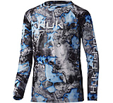 Image of HUK Performance Fishing Mossy Oak Pursuit Fracture L/S Shirt - Kids