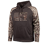 Image of Huntworth Performance Fleece Hoodie Horizontal Camo Flag - Mens