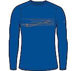 Image of Icebreaker 200 Oasis Long Sleeve Crewe Ski Stripes Thermal Top - Men's