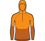 Image of Icebreaker 200 Sonebula Long Sleeve Half Zip Thermal Hood - Men's