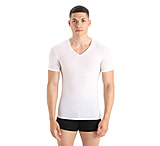 Icebreaker Anatomica Short Sleeve V Neck T-Shirt - Men's, Snow, Extra Large, IB103661104XL