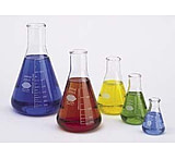 Image of Kimble/Kontes KIMAX Brand Erlenmeyer Flasks, Narrow Mouth, Reinforced Beaded Top, Capacity Scale 26500 1000, Pack of 6