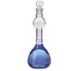 Image of Kimble/Kontes KIMAX Volumetric Flasks with [ST] Glass Stopper, Mixing Bulb Style, Class A, Kimble Chase 28019 250