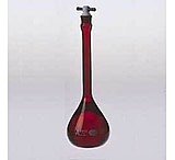 Image of Kimble/Kontes KIMAX Volumetric Flasks with [ST] PTFE Stopper, RAY-SORB, Class A, Kimble Chase 28016 100