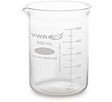 Image of Kimble/Kontes Griffin Low-Form Beakers with Double-Capacity Scale, Borosilicate Glass VW14000 20, Pack of 12