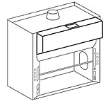 Image of Labconco Auxiliary-Air Plenum Kits for Protector Premier Laboratory Hoods, Labconco 9834008 Auxiliary-Air Kit For 2.4 m (8') Protector Hood