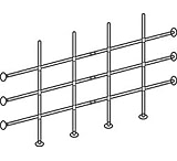 Image of Labconco Distillation Grid Kits for Protector, Premier and XStream Fume Hoods, Labconco 9725204 Grid Kit For 1.2 m (4') Hoods