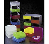 Image of VWR Microtube Storage Boxes and Freezer Racks, 100-Place R8300-A-VWR Storage Boxes Assorted, Pack of 5