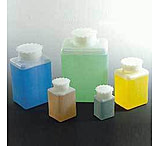 Image of VWR Square Bottles, High-Density Polyethylene, Wide Mouth K614-VWR, Case of 12
