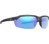 Image of LEU 186754 TRACER MATTE BLACK BLUE MIRROR