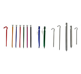 Liberty Mountain Alum Hooked Tent Peg 7'' 6pk 2718 ASSORTED