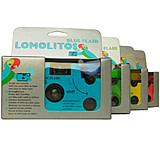 Image of Lomographic Lomolitos Single-Use Colored-Flash Cameras 4 camera pack - Red, Blue, Green, Yellow