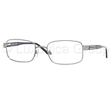 Image of Luxottica Titanium LC 1408T Eyeglasses Styles: Matte Gunmetal Frame w/Non-Rx 53 mm Lenses