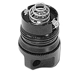 Image of Maglite Tail Cap Assembly, Black - Tail Cap, Lip Seal, Electrical Contact, Lamp, &amp; Spring