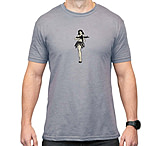 Image of Magpul MAG1117-041-XL Hula Girl CVC Stone Gray Heather Cotton/Polyester Short S