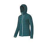 Image of Mammut Arctic Hooded Midlayer Jacket - Women's-Dark Pacific-Small