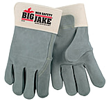 Image of MCR Safety Big Jake Premium A+ Side Leather Palm Work Gloves w/2.75 Inch Safety Cuff &amp; Full Leather Back - Men's