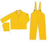 Image of MCR Safety Classic Series 3 Piece Waterproof Rain Suit, .35mm PVC/Poly, Limited Flammability