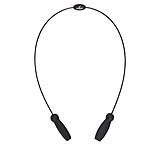 Image of MCR Safety Eyeglass Cord/Lanyard Rubber Tips Slip Over Eyewear Temple Ends Carbon Coated Metal Cable 16-Â 1/2in Non-Stretchable Length